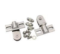 Charnière pour Porte de Douche en Verre 1 paire de charnières porte douche en acier inoxydable, clip verre for salle bain, solides et robustes
