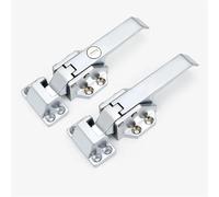 Charnière pour porte de four avec poignée de congélateur industriel, bouton de verrouillage industriel pour le stockage au froid, ferrures pour équipement d'usine, 1 unité (Without Key)