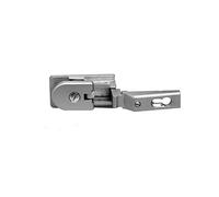 Charnière pour verre Confalonieri CF01092 plaque rectangulaire 60x30, Charnières de Portes, Charnières - Nickel satiné mat