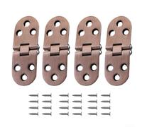 Charnière rabattable en alliage de zinc 7,8 cm très résistante (rouge) | Construction en alliage de zinc, longueur de 7,8 cm, support de charge lourde, pliage lisse, finition résistante à la rouille