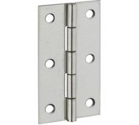 Charnière rectangulaire Thirard - Inox - 40mm x 70mm - A visser