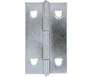 Charnière rectangulaire - VYNEX - 80x45 mm - Acier - Lot de 2 pièces - Pose à visser