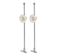 Charniere Relevable 2x Bras De Porte Plat Support Couvercle D'armoire Charnière Placard Rails Coulissants Rabattable Charnières Quincaillerie Argentées