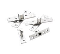 Charnière rotative à Pivot de porte en acier inoxydable, arbre haut et bas, Rotation 360 degrés, cachée, noyau broyage robuste 73/95/98mm solide(98 X 25mm)