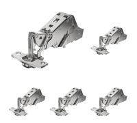 Charnière sensys 165° 8657i - Amortisseur : Avec - Coudure : 9,5 mm - Décor : Nickelé - Entraxe : 52 mm - Fixation : A visser - Montage : En demi-applique - Version : TH52 - HETTICH (Lot de 5)