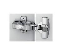 Charnière sensys 8631i 95° - Fixation : A tourillons - Coudure : 9 mm - Décor : Nickelé - Montage : Intérieur - Version : TH53 - Entraxe : 52 mm - Profondeur boîtier : 12,8 mm - HETTICH