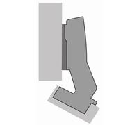 Charnière Sensys avec amortisseur HETTICH à visser - ép.porte 15/28 cais.30°