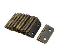 Charnière SOURCING MAP 30mm Long x 26mm Large Mini charnière pivot Style rétro vintage pour porte armoire meuble + vis Bronzé 10Pcs