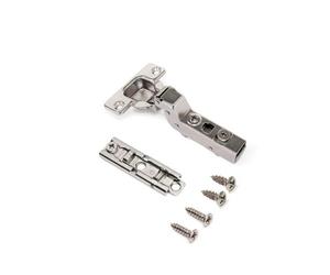 Charnière super coudée invisible amortie 105° + embase à visser - par 20 - X91 EMUCA