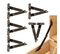 Charnière Support Couvercle | 6 Charnières À Fermeture Douce Pour Coffre À Jouets - Système Lève Réglable Verrouillage Robuste à Fermeture Armoire
