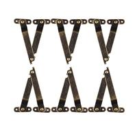 Charnière Support Couvercle | Charnières de Coffre 6 Pièces,Support Réglable Lourd En Quincaillerie Pour Mécanisme De De Banc, Buffet, Armoire