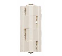 Charnière universelle à pans - Nylon blanc BRICOZOR