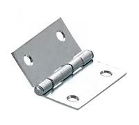 Charnière universelle acier pour meuble, L.40 x l.40 mm