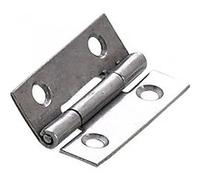 Charnière universelle inox pour meuble, L.30 x l.19 mm Inox