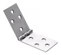 Charnière universelle inox pour meuble, L.40 x l.120 mm
