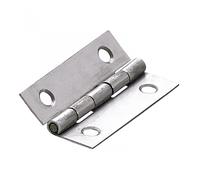 Charnière universelle inox pour meuble, L.50 x l.30 mm