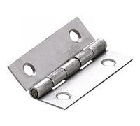 Charnière universelle inox pour meuble, L.50 x l.30 mm