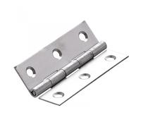 Charnière universelle inox pour meuble, L.80 x l.45 mm