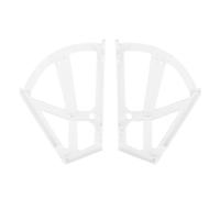 Charnières à chaussures, charnières en plastique, deux couches en plastique creusé, accessoire d'armoire à chaussures pour chambre à coucher, salon (blanc)