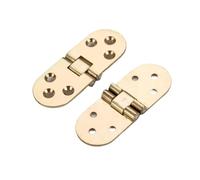 Charnières à rabat pliantes encastrées, 80x30mm, 2 pièces, charnière d'armoire de Table autoportante, accessoires quincaillerie porte meubles Pour Tables Pliantes(Gold)