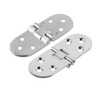 Charnières à rabat pliantes encastrées, 80x30mm, 2 pièces, charnière d'armoire de Table autoportante, accessoires quincaillerie porte meubles Pour Tables Pliantes(Silver)