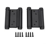 Charnières à ressort à double action réglables en acier inoxydable noir mat pour porte de berline, charnières à ressort robustes à fermeture automatique (7,6 cm)