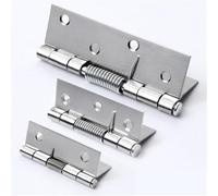 Charnières à ressort à fermeture automatique en acier inoxydable for portes et fenêtres, quincaillerie à rebond automatique, 2 pièces(4inch)