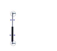 Charnières à ressort Rod Gas Spring folding hinge Force lift support Hole(Color 01,50N)