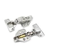 charnières Amortisseur de charnière hydraulique en acier inoxydable 304, tampon d'armoire à fermeture douce, tasse 35mm, quincaillerie meubles 1 pièce(Half 1PC)