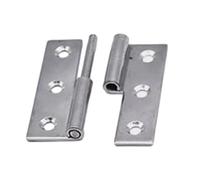 CharnièRes Amovibles Charnière détachable en acier inoxydable, 4 pièces, Joint coulissant, drapeau, charnières de levage, porte détachable(3 inch left)