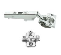 Blum Hinges Soft Close Clip On 71B3550 & Mount Plate 110 Degree Overlay + Vis