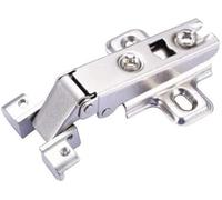 Charnières bout à, charnière de porte, moraillons loquet, 4X Face Frame Soft Close Armoire cuisine Charnière hydraulique 4 Design - Argent, 1#