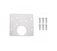 Charnières, charnière de porte en acier inoxydable, hangar lourde à sangle T, plaque réparation d'armoire avec 6 vis montage, kit placard for armoire, tiroir(Silver 1pc)