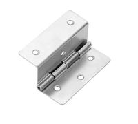 Charnières d'armoire en argent 44mm, 1 pièce, trois pages équivalentes, boîte bois pliée, charnière décorative for porte de tiroir meubles