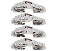 Charnières d'armoire en forme de pont Kit de charnière de porte à fermeture douce robuste pour placard placard armoire meubles en acier laminé à froid durable plaqué paquet de 4