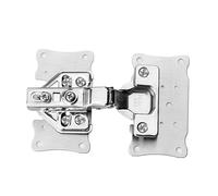 Charnières d'armoire, plaque de renfort, Kit de réparation de charnière métallique, installateur de porte de panneau avec vis, quincaillerie de meubles 6/8/10 pièces(10pcs)