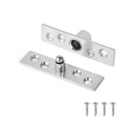 Charnières d'armoires superposées Charnières de po 1 charnière pivotante à 360° en acier inoxydable robuste avec vis(Silver)