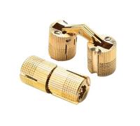 Charnières d'armoires superposées Charnières de po Charnière De Meubles En Laiton Cuivré 8-18 Mm, Porte Invisibles Dissimulées For Armoire Cylindrique Quincaillerie(18mm)