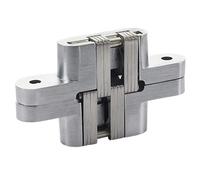 Charnières d'armoires superposées Charnières de po Charnière dissimulée à 180 degrés, charnières de porte intégrées lourdes et pliantes, croix invisible et cachée, Gemel en acier inoxydable(No. 4 Hing