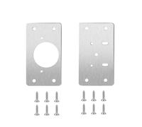 Charnières d'armoires superposées Charnières de po Kit De Plaque Réparation Charnièr D'armoire En Acier Inoxydable Avec Trous Accessoires Meubles À Domicile(20PCS(10pairs))
