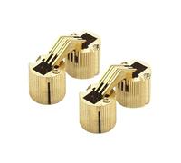 Charnières de baril 4 pièces charnière en cuivre cachée à 180 degrés 10/12/14/16/18mm for portes Table bricolage matériel de meubles(16mm)