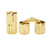 Charnières de baril 5 pièces en cuivre cylindrique caché armoire Invisible en laiton porte de coffre charnière de caisse à vin 8/10/12/14/16mm tambour(16mm)