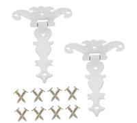 Charnières de Cabanon Robustes Rétro en Fer, Lot de 2, 8 Trous | Charnières de Porte de Grange, Démontage Rapide et Usage Facile, pour Tables et Plans de Travail de Camping-car Légers