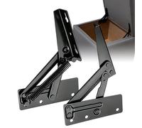 Charnières de coffre à en métal triangulaire pliable | 1 paire de charnières de meuble pour maison, dortoir, cuisine, bureau, canapé, lit, siège, commode, placard