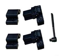 Charnières de couvercle de poussière pour Technics SL-1200 MK2 MK5 MK3D MK6 SL-1210 M5G Accessoire de tourne-disque en métal robuste Plastique Noir