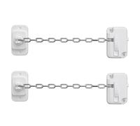 Charnières De Fenêtre Window Restrictor Safety Locks Self Adhesive Limit Stop No Drilling Adjustable For(Silver 2PCS)