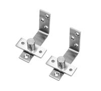Charnières de fermeture robustes en acier inoxydable - Charnières à ressort à double action - Installation simple pour double porte - Fermeture automatique