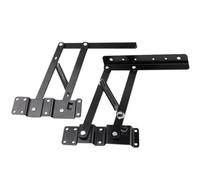 Charnières de meubles robustes, 1 paire, Type à ressort, pneumatique multifonctionnel, Table basse, élévateur et tampon bureau Pour Table(Black A)