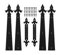 Charnières De Poignée De Porte De Garage, Kit De Quincaillerie Décorative For Porte De Garage, Porte De Grange, 6 Pièces/ensemble