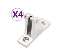 vidaXL Charnières de pont de bateau pour toit bimini 4 pcs Inox Inox G